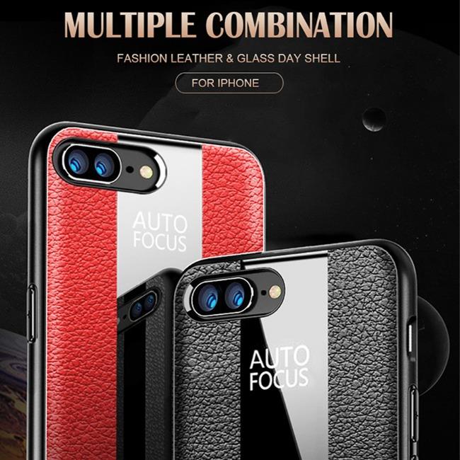 قاب چرمی آینه ای آیفون Leather Mirror Apple iPhone 7 Plus