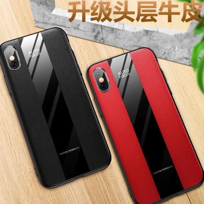 قاب چرمی آینه ای آیفون Leather Mirror Apple iPhone X/Xs