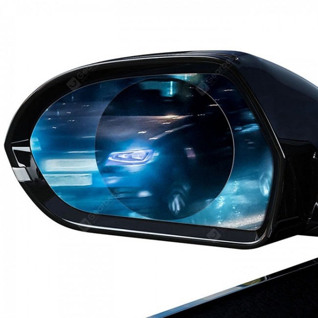 برچسب فویل اتومبیل ضد مه محافظ آینه Baseus 2 Pcs Car Rearview Mirror Rainproof Film 0.15mm Clear Mirror Anti Fog