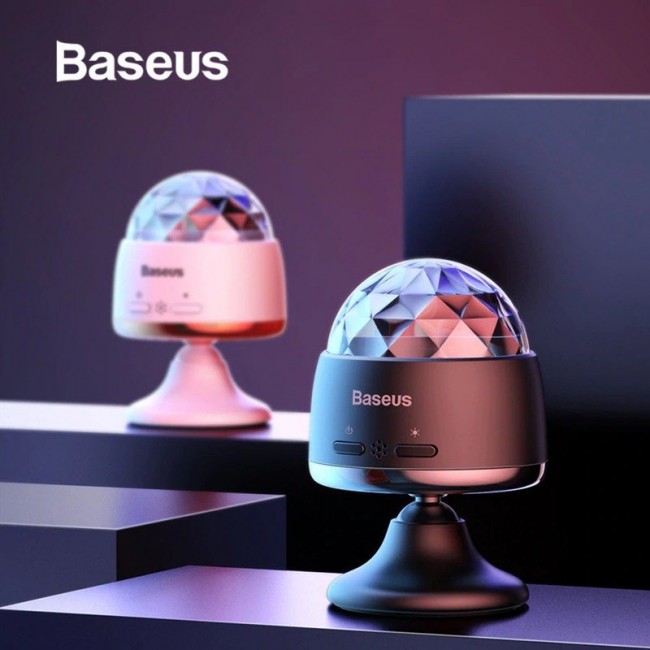 رقص نور کریستالی اتومبیل بیسوس مدل  Baseus Car Crystal Magic Ball Light ACMQD-01