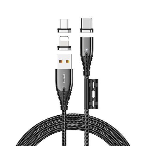 کابل مگنتی سه سر جویروم Joyroom S-M408 3 in 1 Magnetic Cable توان 3 آمپر طول 1.2 متر