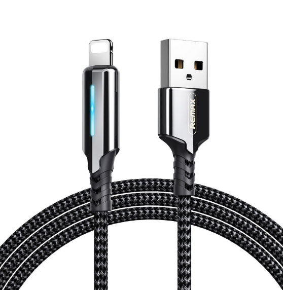 کابل شارژ لایتنینگ 2.4 آمپر ریمکس مدل Remax gonyu series 2.4A data cable rc-123