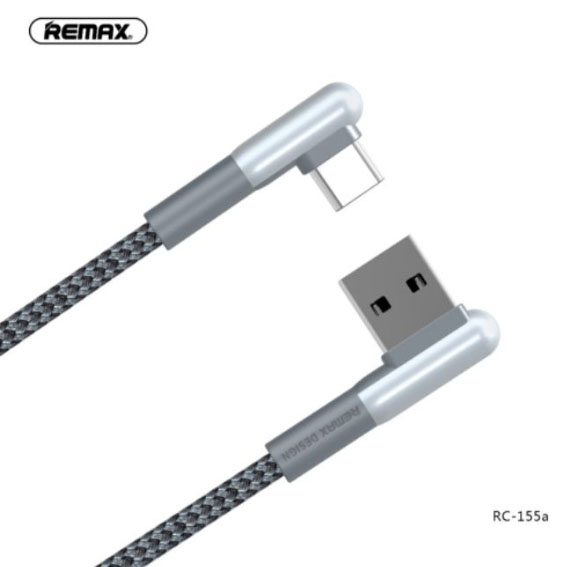 کابل شارژ سر کج تایپ سی ریمکس REMAX RC-155a Type-C USB Data Cable