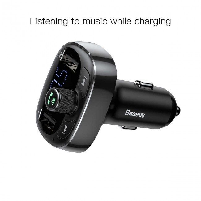 شارژر فندکی و اف ام پلیر بیسوس مدل Baseus Cat S-09 Car bluetooth MP3 Charger CCALL-TM01