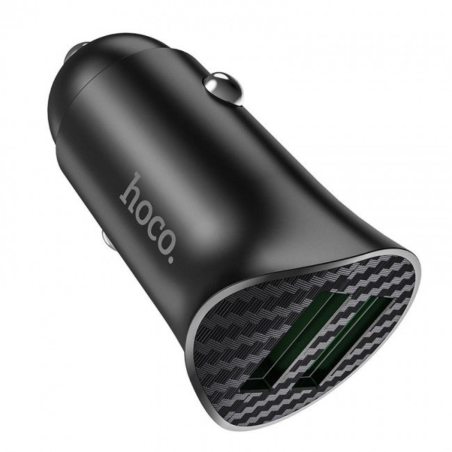 شارژر فندکی ماشین هوکو Hoco Z39 farsighted dual port QC3.0 car charger