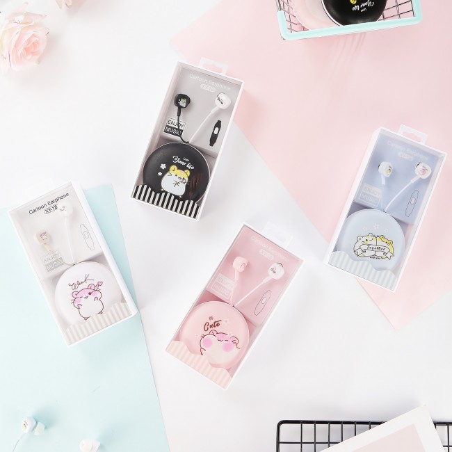 هندزفری فانتزی طرح همستر cute hamster cartoon headset XY18