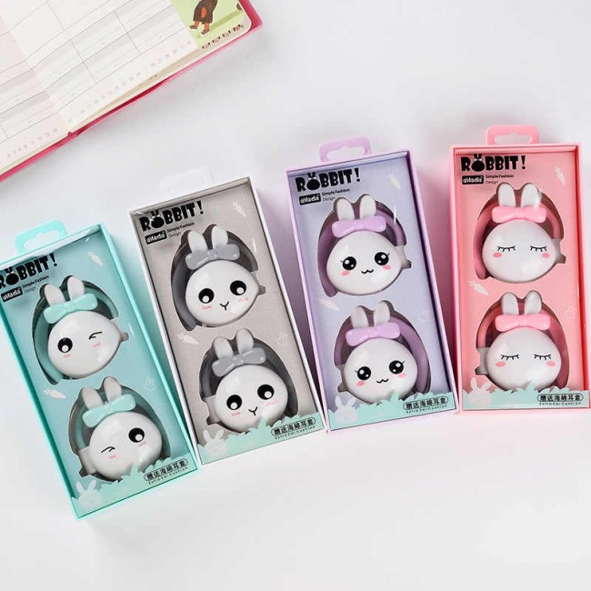 هندزفری فانتزی طرح خرگوش BC-02 cute cartoon bow rabbit earphone