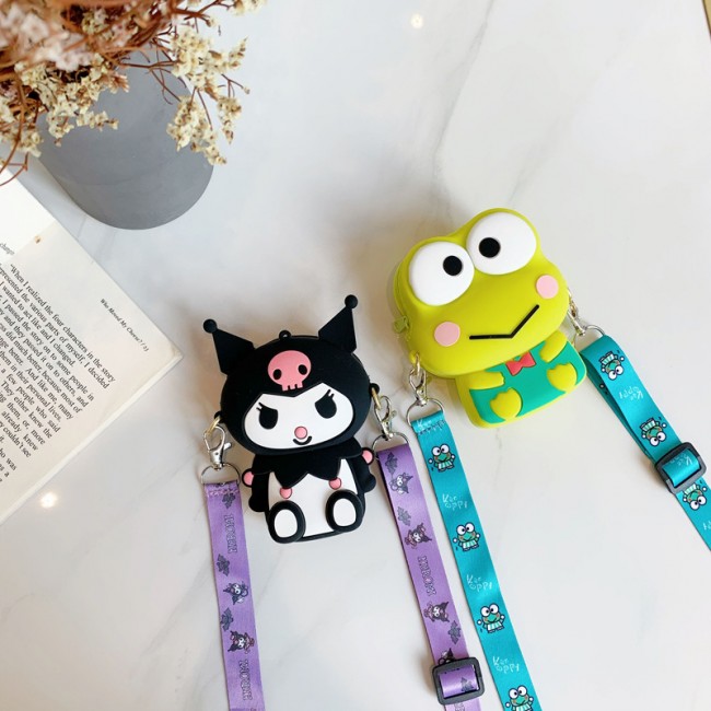 کیف  دوشی فانتزی طرح قورباغه و گربه سانریو Sanrio frog and cat character coin purse