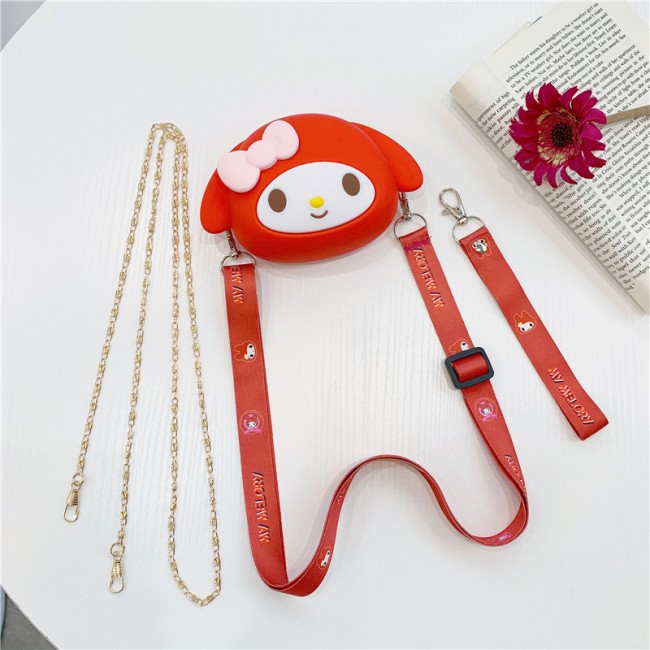 کیف دوشی فانتزی طرح سانریو ملودی Red Sanrio Melody design coin purse