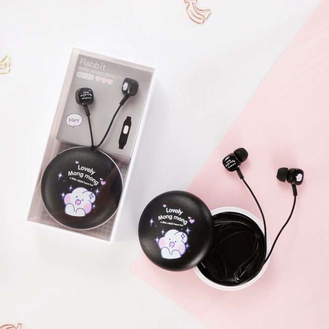 هندزفری فانتزی طرح خرگوش کارتونی Cute cartoon rabbit earphone XY-23