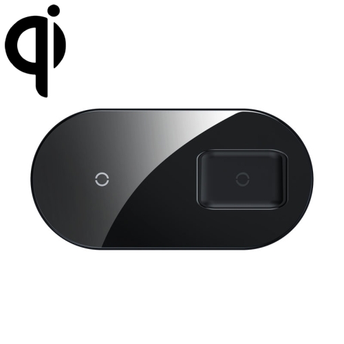 شارژ وایرلس ایرپاد و گوشی بیسوس baseus WXJK-C01 simple 2in1 wireless charger pro edition for phones+pod