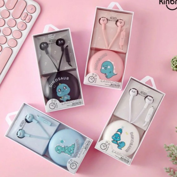 هندزفری فانتزی طرح دایناسور کینبنی Kinbni KN-8061 dinosaur character earphone