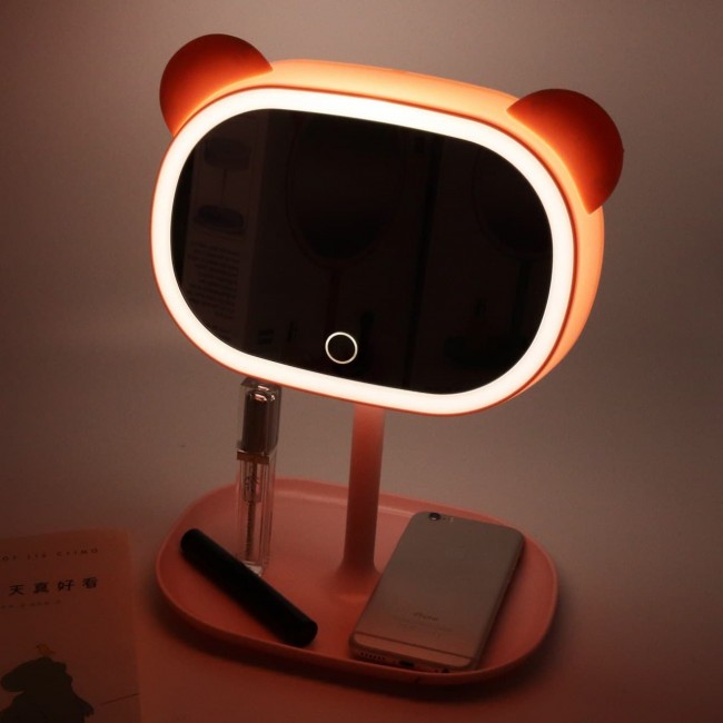 آینه چراغ دار فانتزی طرح حیوانات Cute animals LED lamp mirror