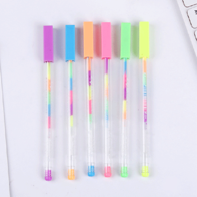 خودکار پاستلی رنگین کمان Creative rainbow pastel pen