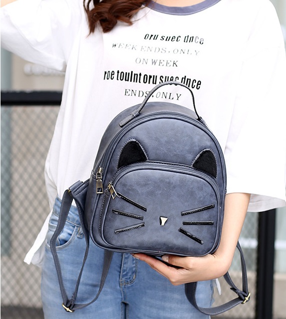 کوله پشتی چرمی طرح گربه 29-176