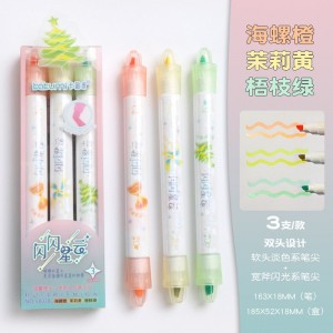 پک هایلایتر 3 عددی دو سر 119-16