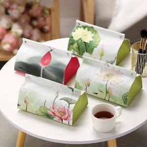 جا دستمالی طرح  گل  168-45