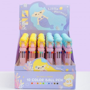 خودکار ده رنگ طرح دختر  181-620