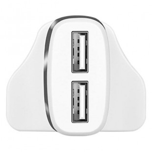 تبدیل دو خروجی USB هوکو Hoco C12B Smart dual ports charger,UK