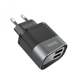 آداپتور دو خروجی فست شارژ هوکو Hoco C40A Speedmaster Dual Port Charger (EU)