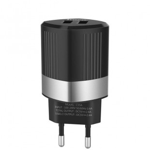 آداپتور دو خروجی فست شارژ هوکو Hoco C55A Energy dual port charger(EU)