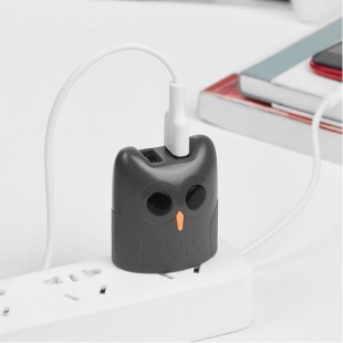 آداپتور 2 پورت طرح جغد هوکو HOCO kikibelief KC1 2USB Charger 3C