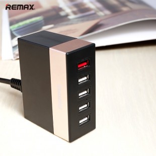 آداپتور Remax RU_U1 Adaptor Cable آداپتور 5 خروجی یو اس بی 6A ریمکس