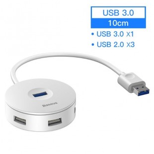 هاب آداپتور پنج خروجی بیسوس Baseus round Box HUB USB 3.0 to USB3.0 USB2.0 Adapter