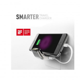 آداپتور Baseus Smarter Travel Charger Stylish Bent Design Dual USB Charger Adaptor