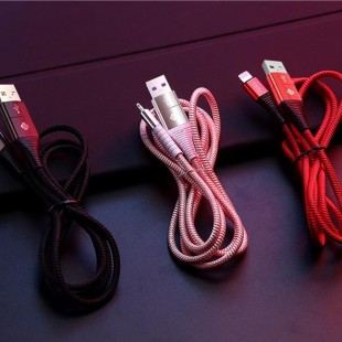 کابل تبدیل USB و تایپ سی به لایتنینگ 1.2 متری توتو TOTU B2AA-07 Color Series