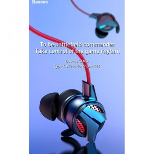 هدست سیم دار تایپ سی بیسوس Baseus GAMO Type-c Wired Earphone C15