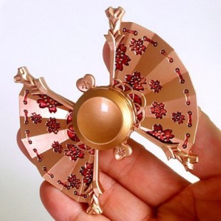 اسپینر فلزی اسپینر فلزی طرح باد بزن چینی - Metal China Hand Fan Fidget Spinner