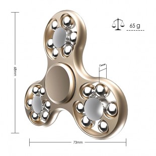 اسپینر فلزی Fidget Trefoil Spinner - اسپینر فلزی سه پره ساچمه ای