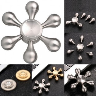 اسپینر فلزی اسپینر فلزی شش پره مولکولی - Fidget Spinner Metal Molecule