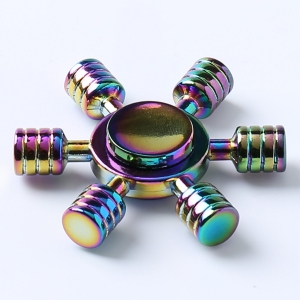 اسپینر فلزی Rainbow Fidget Spinner - اسپینر فلزی شش پره رنگین کمانی