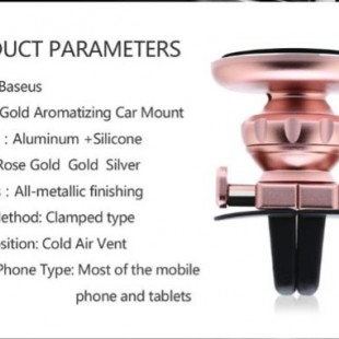 استند و نگهدارنده محکم Baseus Gold Aromatizing Car Mount Holder