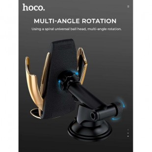 هولدر موبایل و شارژر وایرلس هوکو Hoco CA34 Elegant Automatic induction Wireless charging car holder