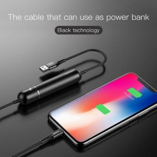 کابل شارژ و پاوربانک بیسوس Baseus Energy Two-in-one Power Bank Cable