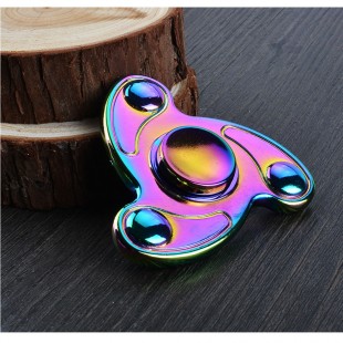 اسپینر Focus Fidget Spinner - فلزی سه پره رنگین کمانی