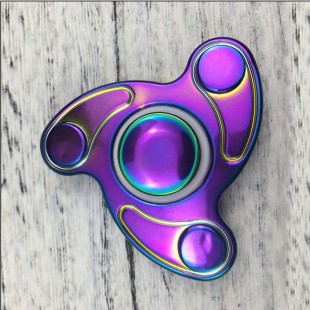 اسپینر Focus Fidget Spinner - فلزی سه پره رنگین کمانی