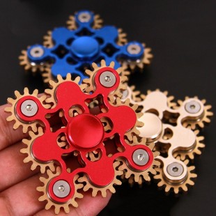 اسپینر اسپینر فلزی لاکچری طرح چرخ دنده - Gear Wheel Metal Fidget Spinner