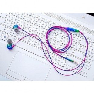 هندزفری رنگین کمانی مدل Rainbow Wire Handsfree T15