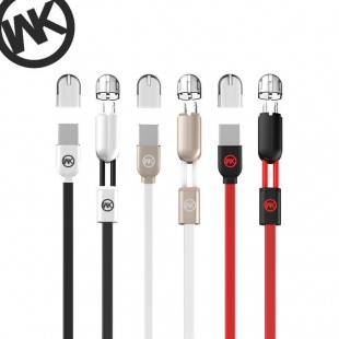 کابل شارژ WK WDC-001 2in1 Lightning Cable کابل شارژ 2 خروجی آیفون و اندروید