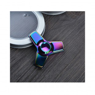 اسپینر  فلزی سه پره رنگین کمانی - Colorful Metal Fidget Spinner