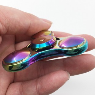 اسپینر Metal Colorfu Fidget Spinner - اسپینر فلزی سه پره رنگین کمانی