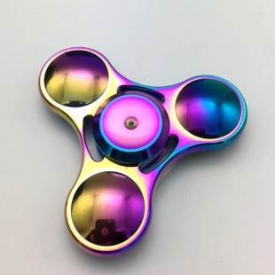 اسپینر Metal Colorfu Fidget Spinner - اسپینر فلزی سه پره رنگین کمانی