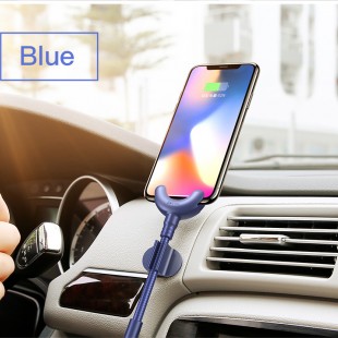 کابل شارژ و هولدر اتومبیل بیسوس Baseus O-Type Car Mount iOs Cable