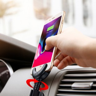 کابل شارژ و هولدر اتومبیل بیسوس Baseus O-Type Car Mount iOs Cable