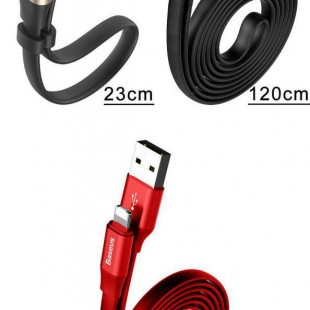 کابل شارژ 23 سانتی متری آیفون Baseus iOs Lightning Cable