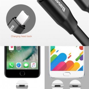 کابل شارژ 23 سانتی متری آیفون Baseus iOs Lightning Cable